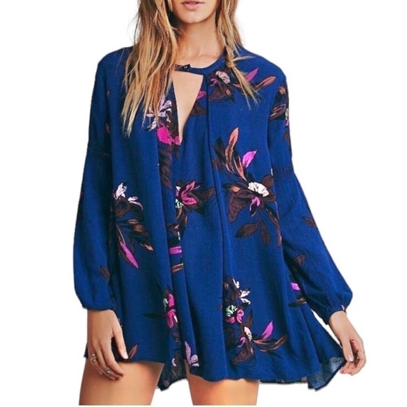 Free People | Floral swing tunic dress, size - Picture 1 of 12